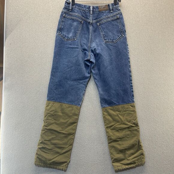 SafTBak Jeans Men's 30x32 Double Knee Flannel Lined Distressed - Picture 2 of 14